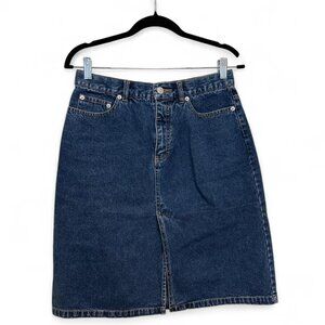 Vintage Tommy Hilfiger Denim Skirt Mid Wash Straight Size 6